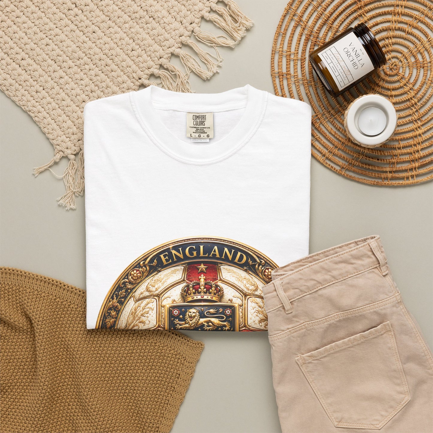 England Football World Cup 2026 Sovereign Shield Medallion | Premium Graphic Tee