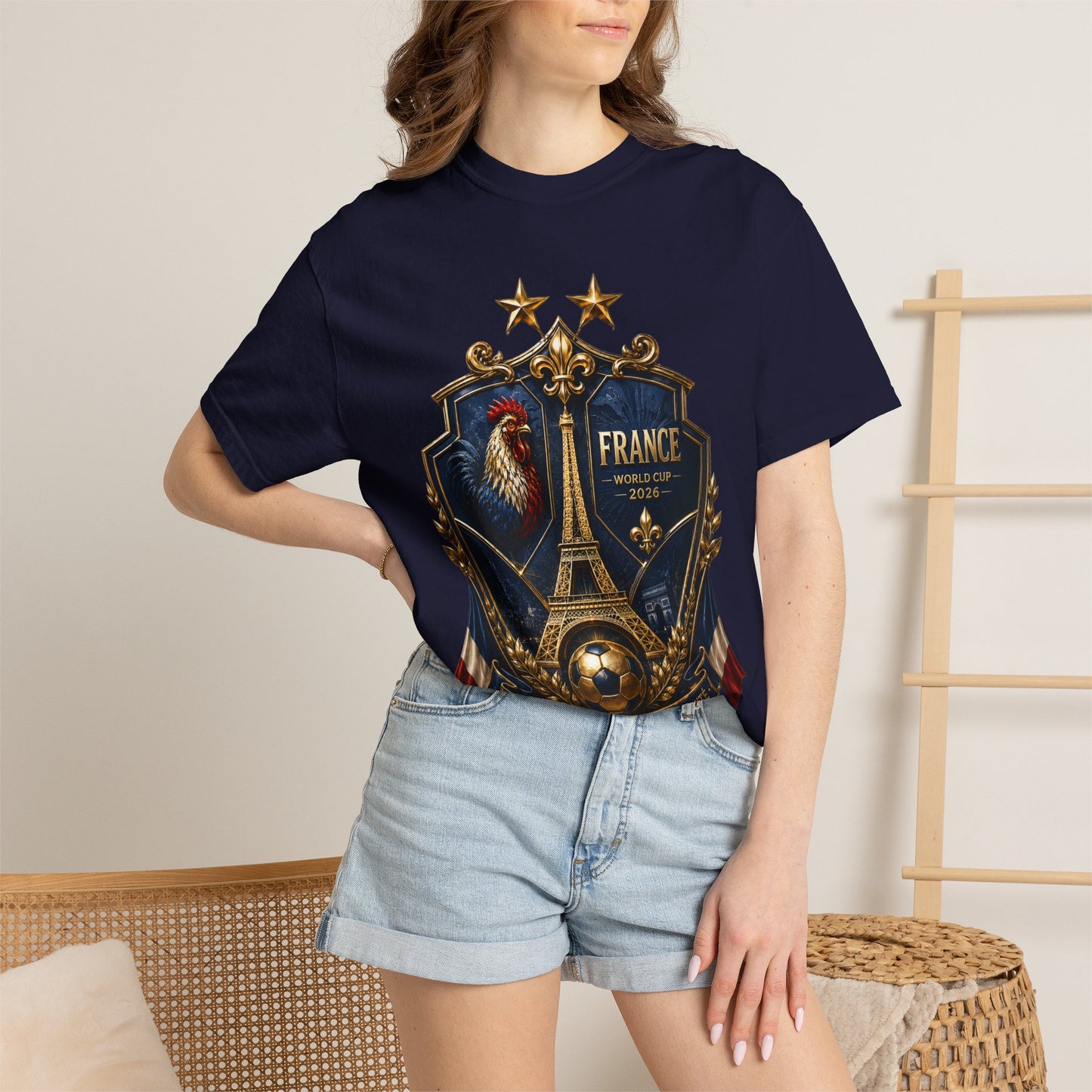 France Football World Cup 2026 'Liberté, Égalité, Fraternité' Crest | Premium Graphic Tee