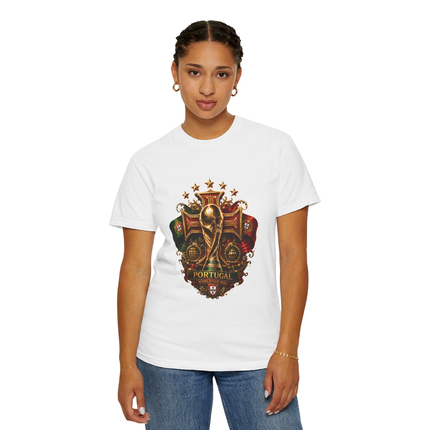 Portugal Football World Cup 2026 Sovereign Shield Crest – Imperial Glory | Premium Summer Tee