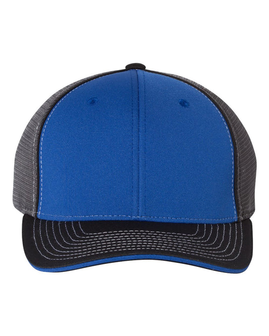 Richardson Pulse Sportmesh Cap with R-Flex 172 S/M Royal/Charcoal/Black Tri