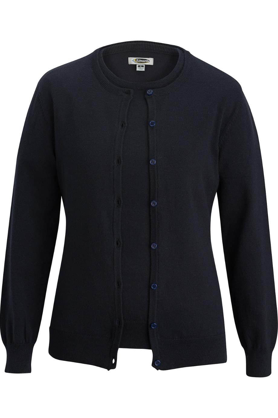 Edwards Ladies' Corporate Performance Cardigan Twinset Large Navy Blue