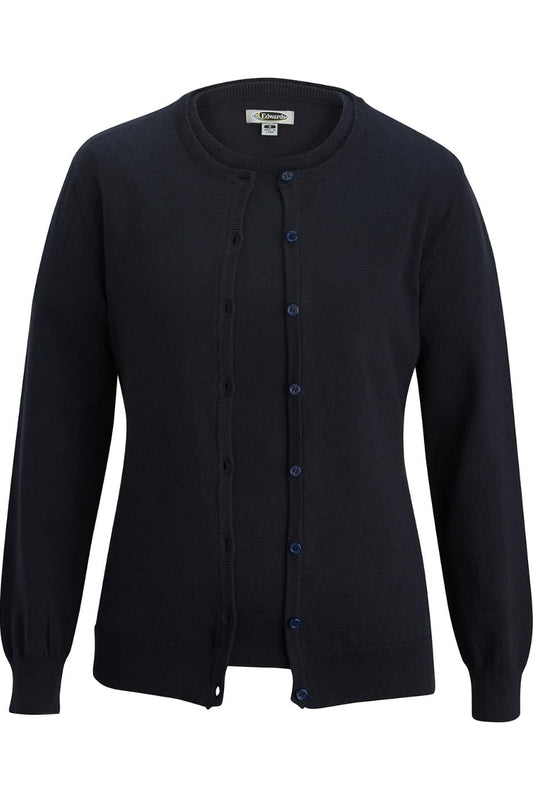 Edwards Ladies' Corporate Performance Cardigan Twinset Large Navy Blue