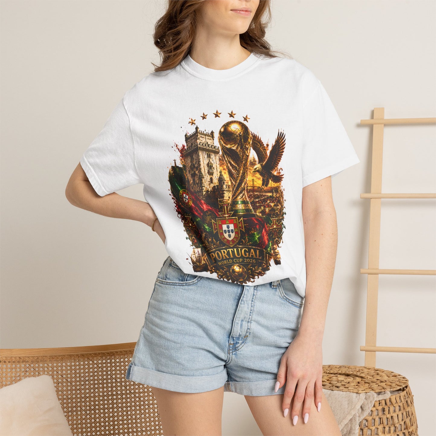 Portugal Football World Cup 2026 'Império de Glória' Epic Collage | Premium Graphic Tee