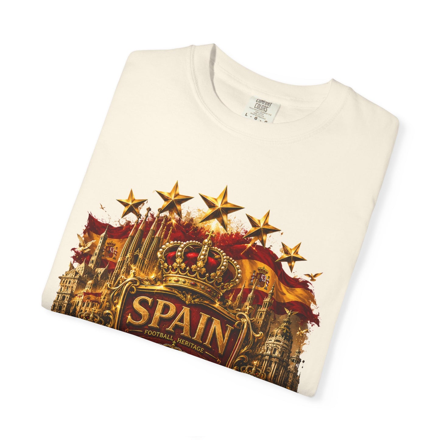Spain Football 'Heritage Imperial' Epic Championship Shield | Premium Graphic Tee