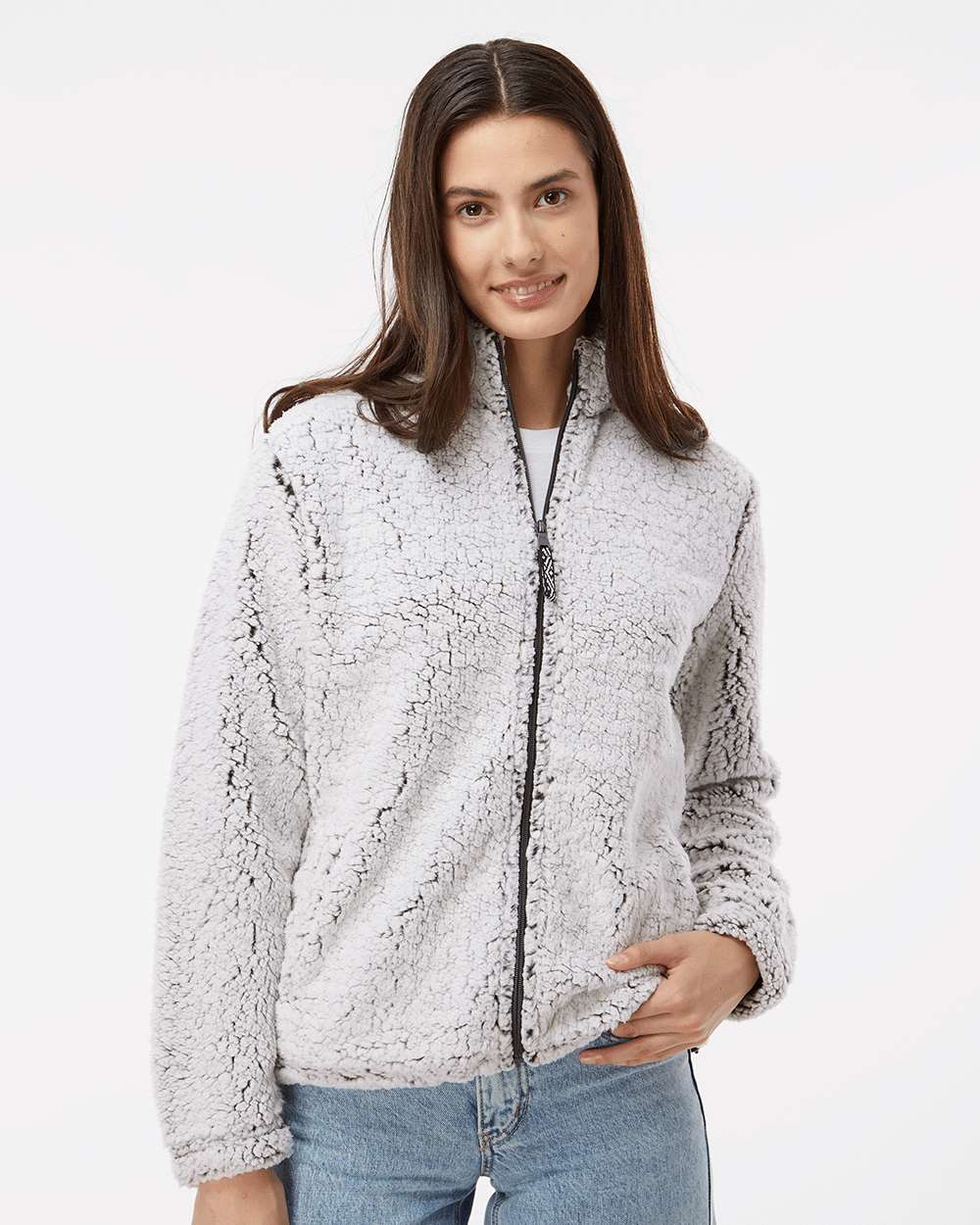 WomenÂ’s Sherpa Full-Zip Jacket