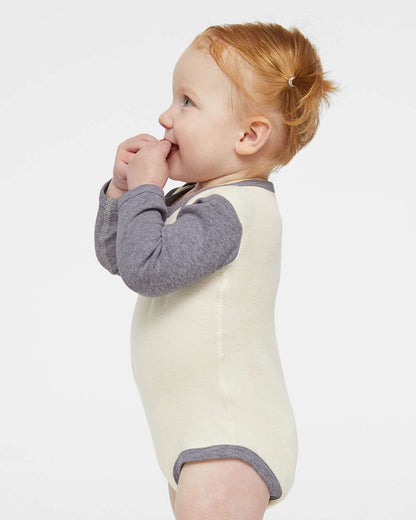 Infant Long Sleeve Baby Rib Bodysuit