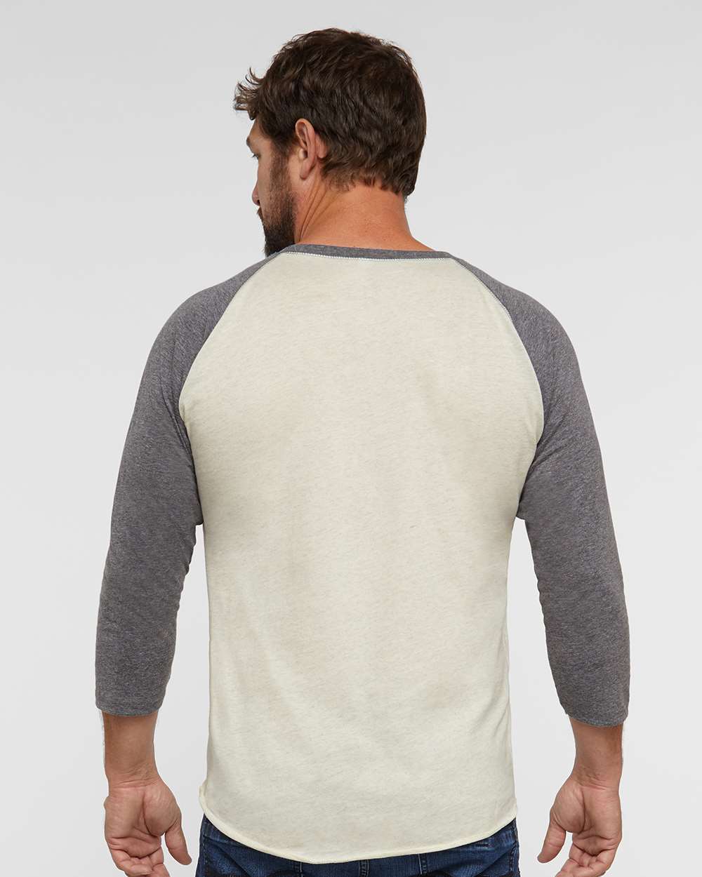 Men's Baseball Fine Jersey Three-Quarter Sleeve Tee