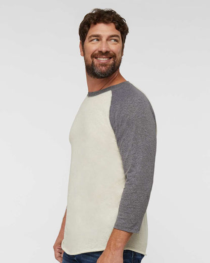 Men's Baseball Fine Jersey Three-Quarter Sleeve Tee