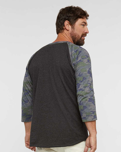 Men's Baseball Fine Jersey Three-Quarter Sleeve Tee