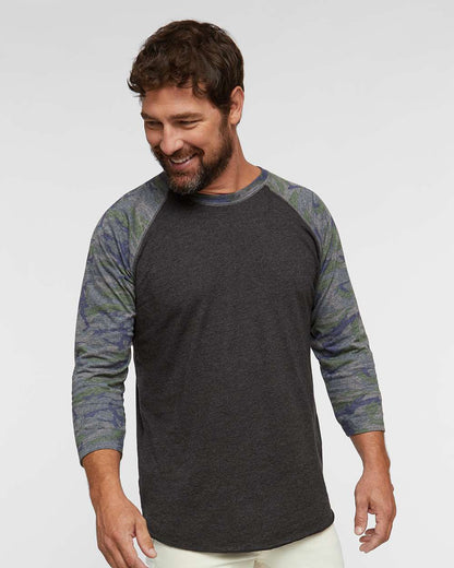 Men's Baseball Fine Jersey Three-Quarter Sleeve Tee