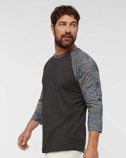 Men's Baseball Fine Jersey Three-Quarter Sleeve Tee