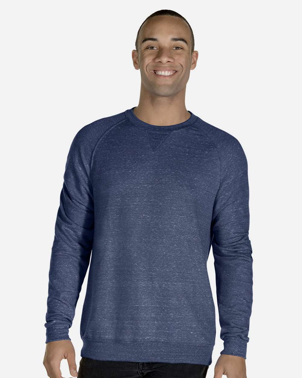 Unisex Snow Heather French Terry Crewneck Sweatshirt