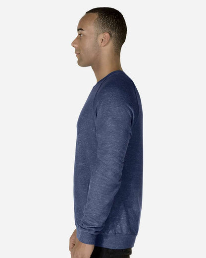 Unisex Snow Heather French Terry Crewneck Sweatshirt