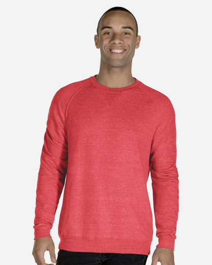 Unisex Snow Heather French Terry Crewneck Sweatshirt
