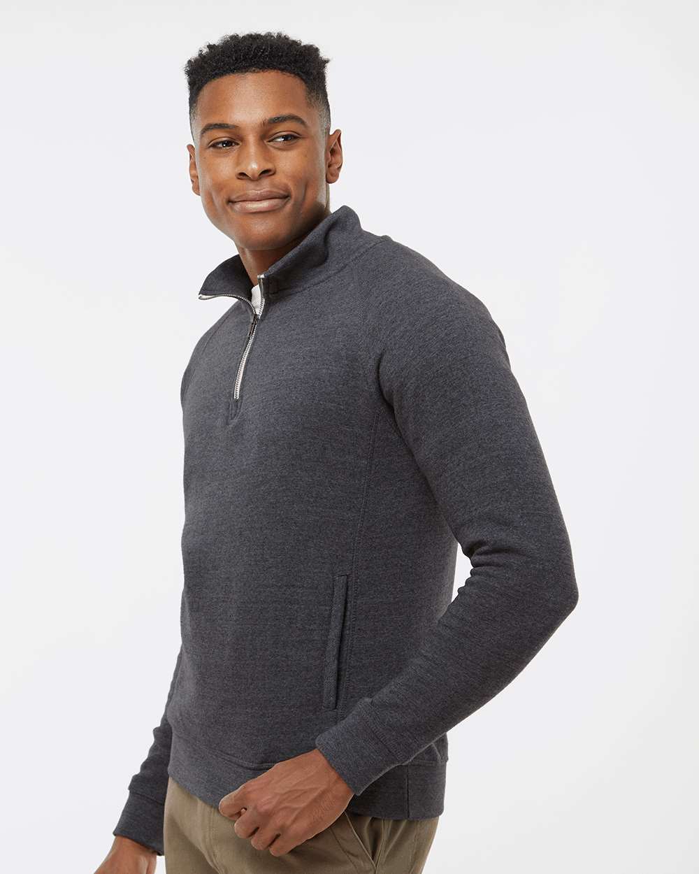 Men's Triblend Quarter-Zip Sweatshirt
