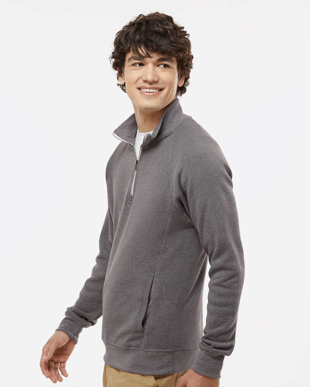 Men's Triblend Quarter-Zip Sweatshirt