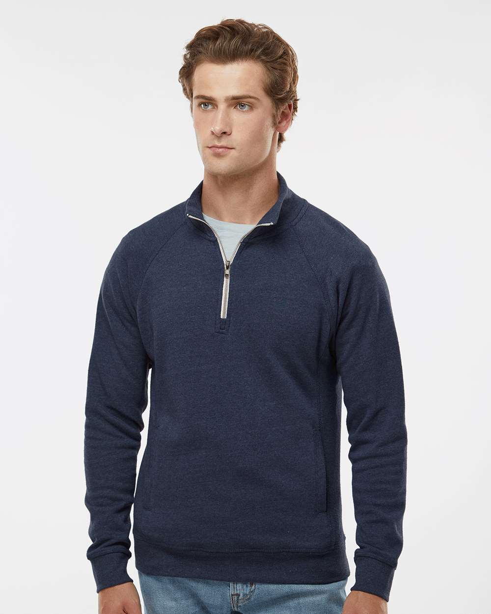 Men's Triblend Quarter-Zip Sweatshirt