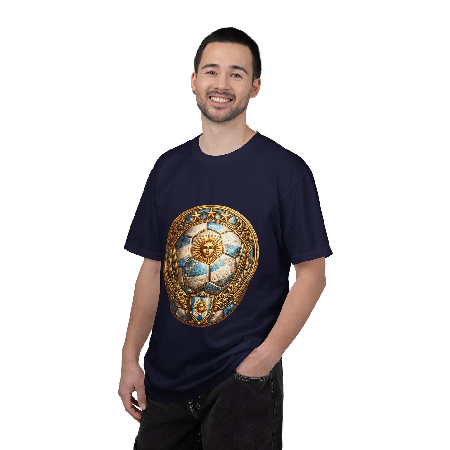 Argentina Football World Cup 2026 Sovereign Shield Medallion | Premium Summer Tee