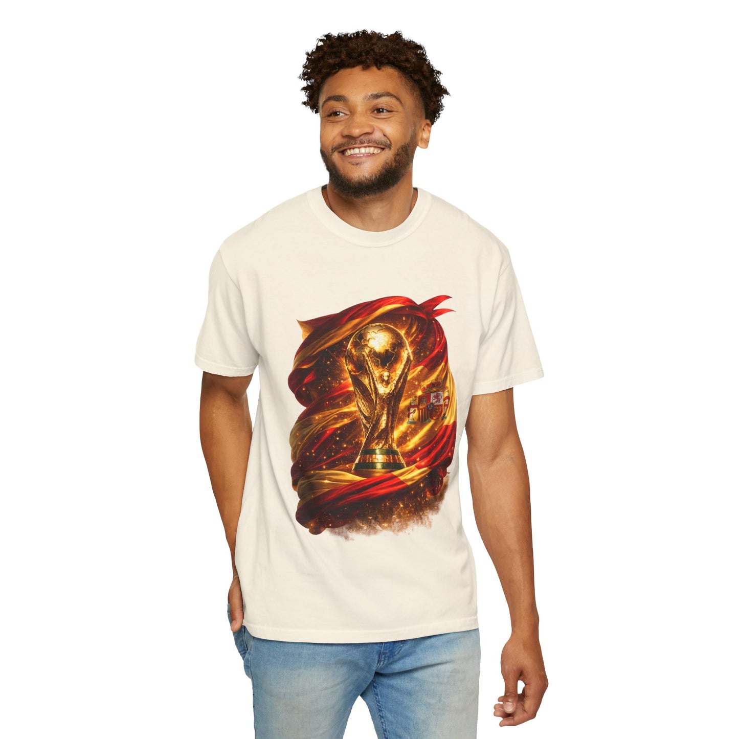Spain Football World Cup 2026 'Resplandor Eterno' Shrouded Trophy | Premium Graphic Tee