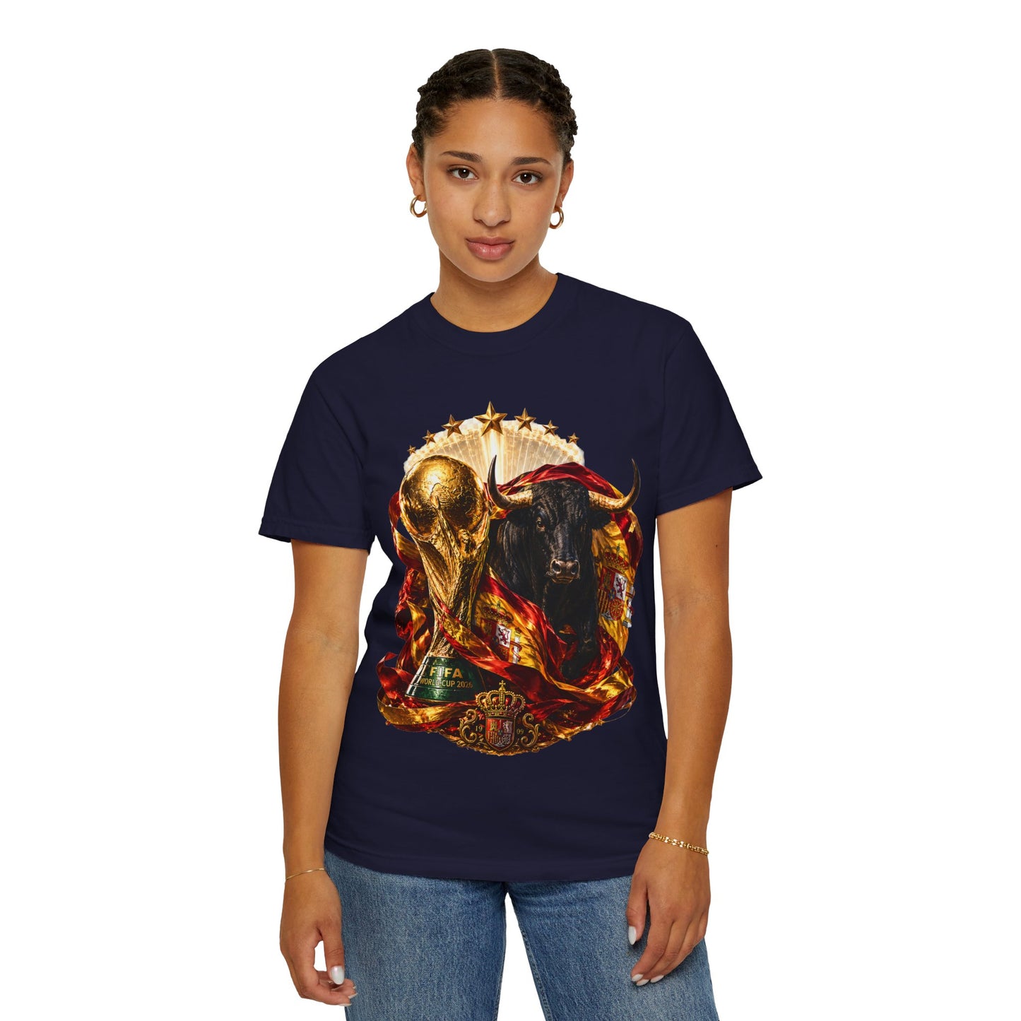 Spain Football World Cup 2026 'Furia del Toro' Champion Trophy | Premium Graphic Tee