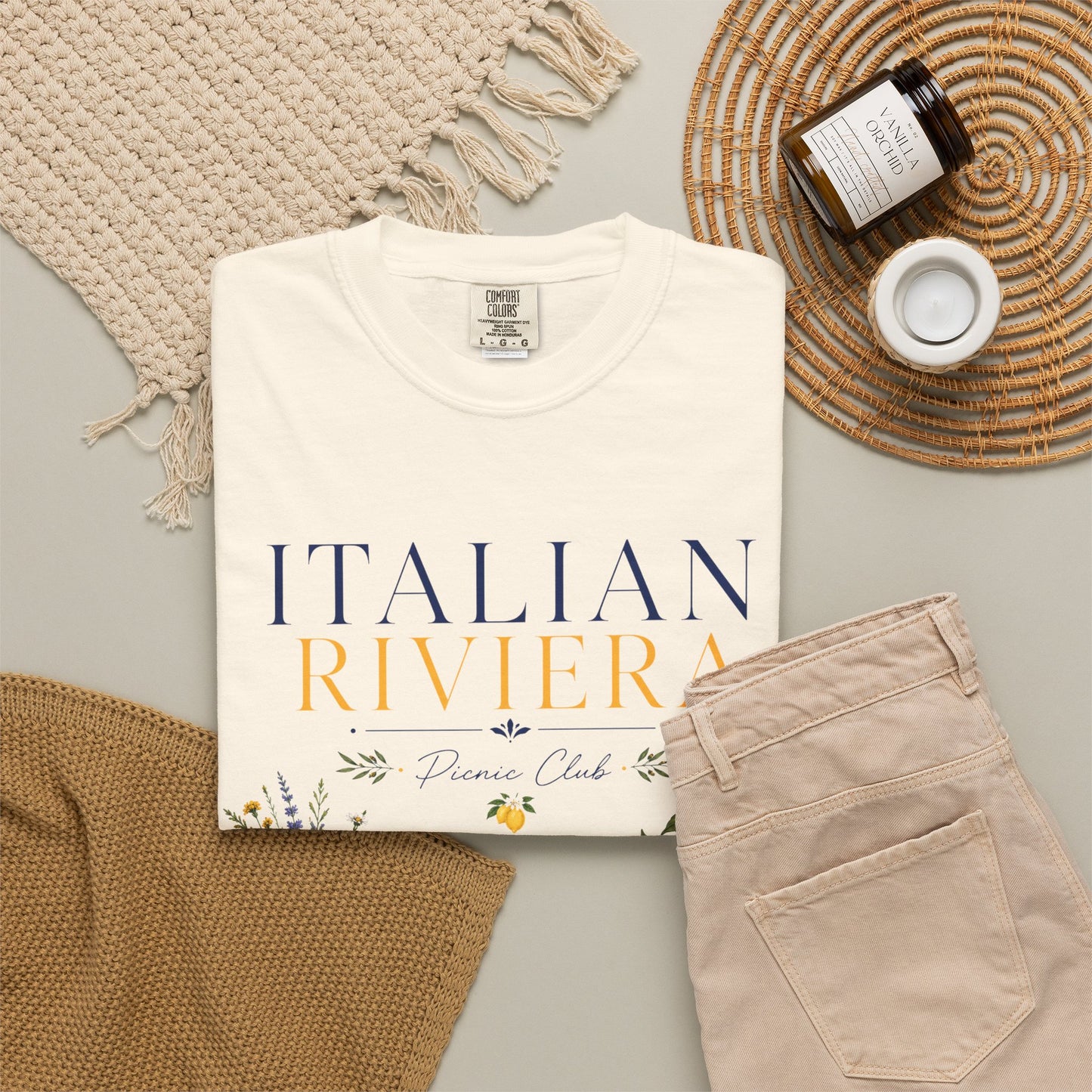 Italian Riviera Picnic Club – Al Fresco Luxury | Premium Summer Tee