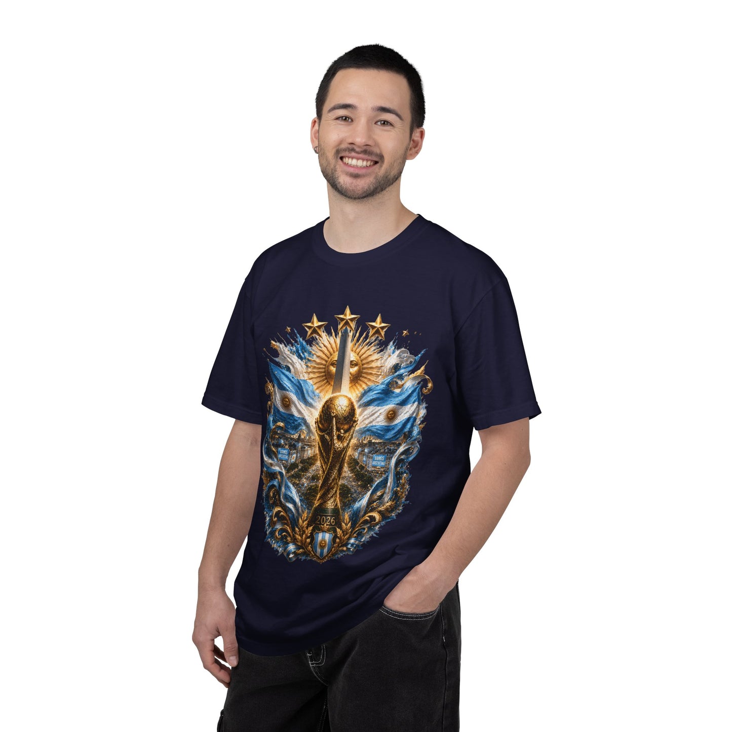 Argentina Football World Cup 2026 Obelisco Horizon – Celestial Glory | Premium Summer Tee