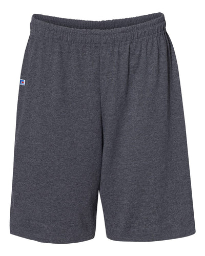 Russell Athletic Men's Dri-Power Fleece Short with Pockets, Black Heather, XL