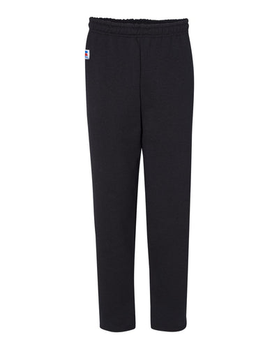 Russell Athletic Men's Dri-Power Core Pant, Black/White, X-Large