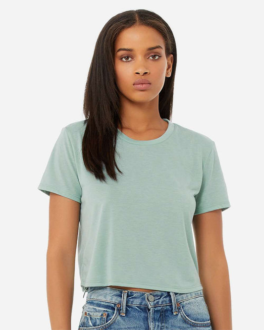 WomenÂ’s Flowy Crop Tee