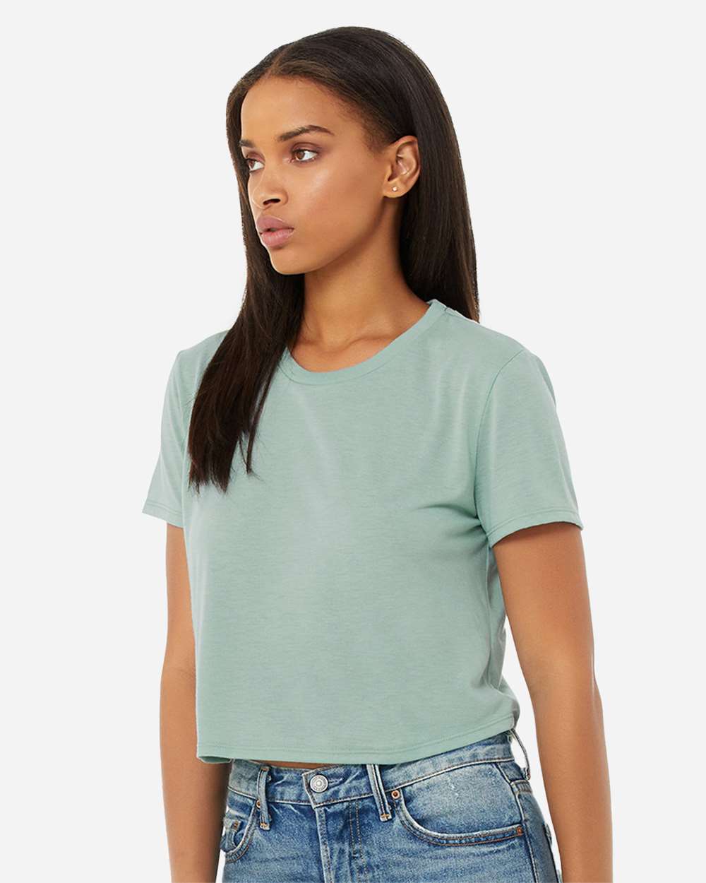 WomenÂ’s Flowy Crop Tee