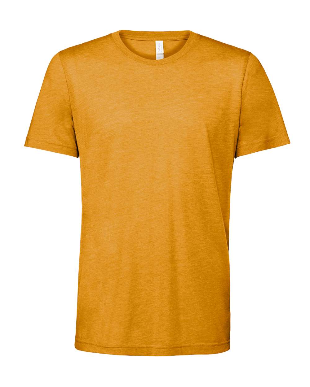 Bella Canvas Mens Triblend Crew Tee T Shirt, Faded Mustard, Medium US