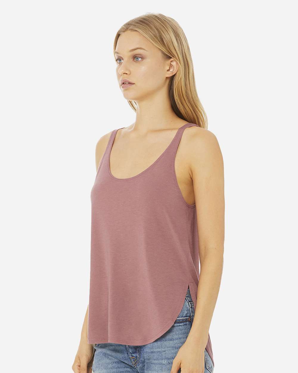 Women's Flowy Tank with Side Slit