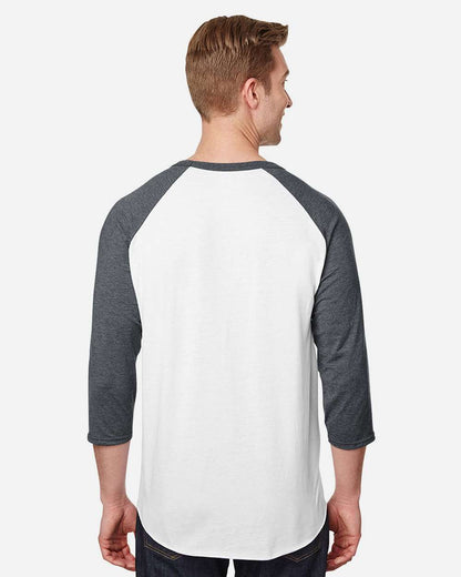 Premium Blend Ringspun Three-Quarter Sleeve Raglan Baseball T-Shirt