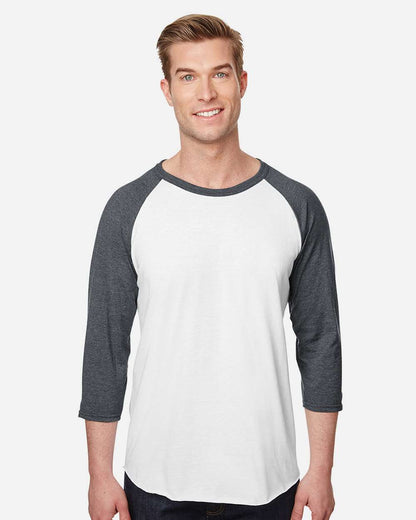 Premium Blend Ringspun Three-Quarter Sleeve Raglan Baseball T-Shirt