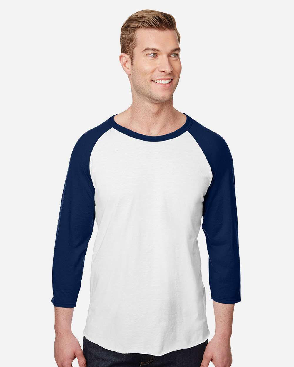 Premium Blend Ringspun Three-Quarter Sleeve Raglan Baseball T-Shirt