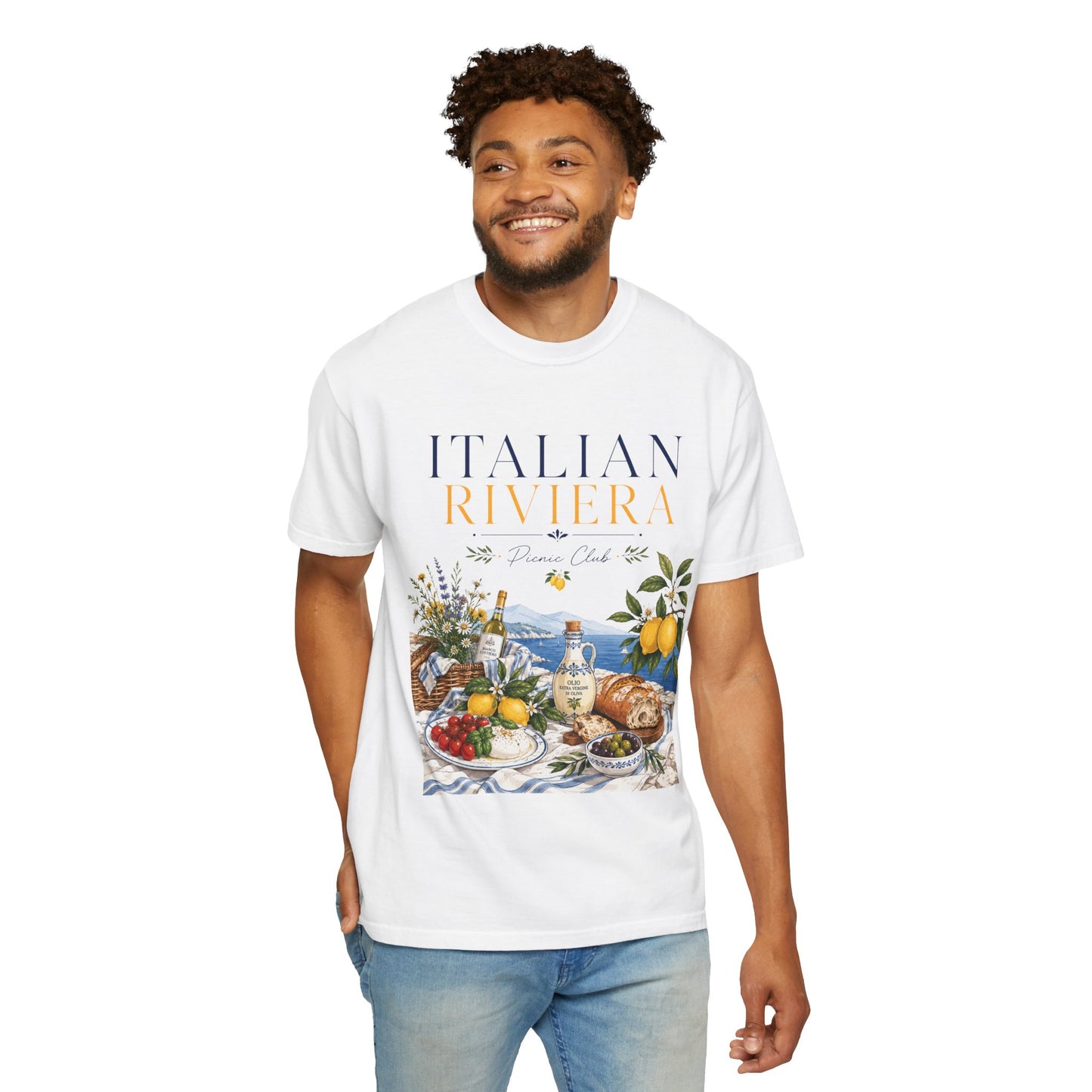 Italian Riviera Picnic Club – Al Fresco Luxury | Premium Summer Tee