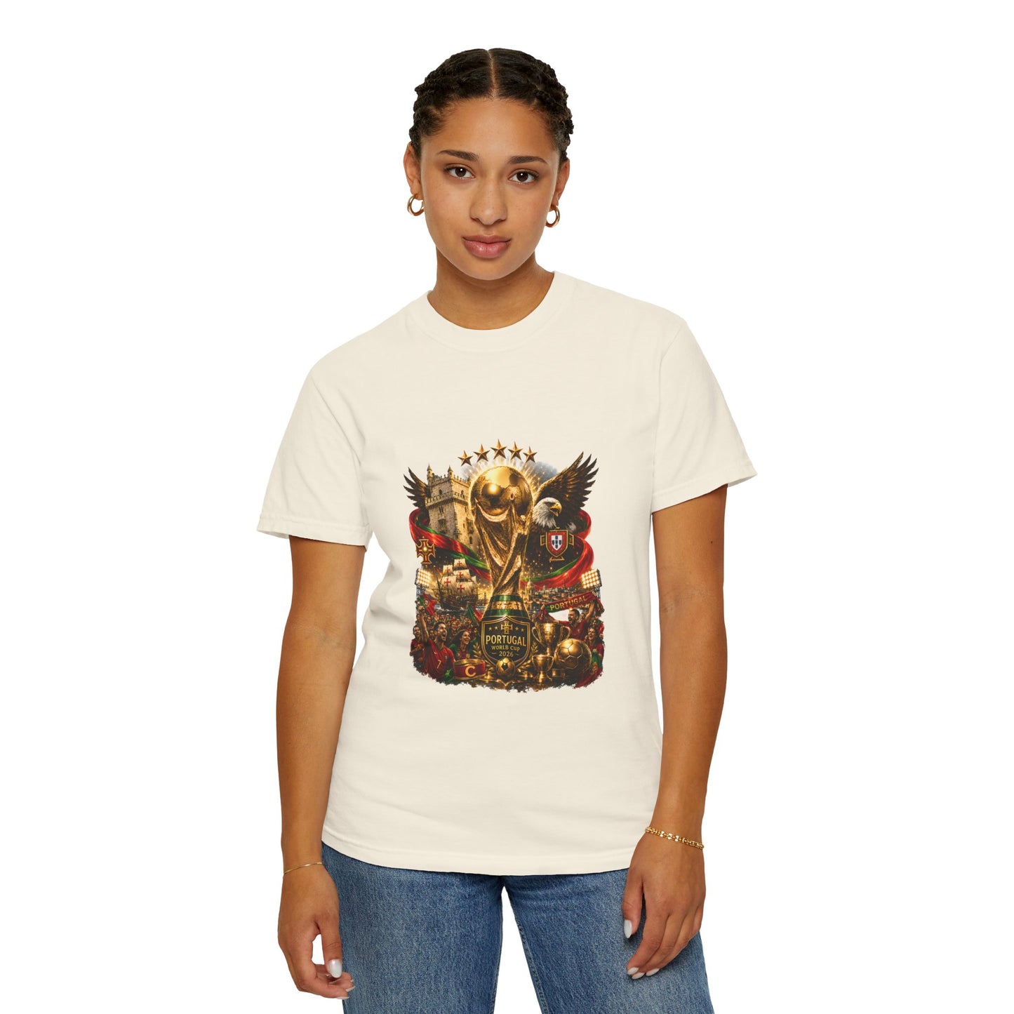 Portugal Football World Cup 2026 'Nação de Campeões' Epic Collage | Premium Graphic Tee