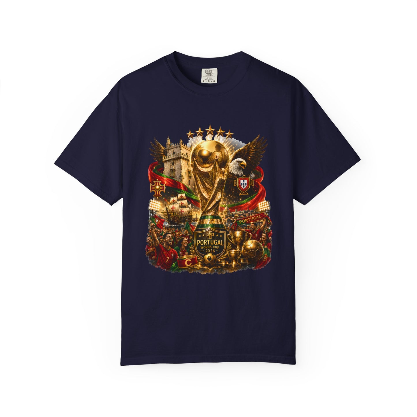 Portugal Football World Cup 2026 'Nação de Campeões' Epic Collage | Premium Graphic Tee