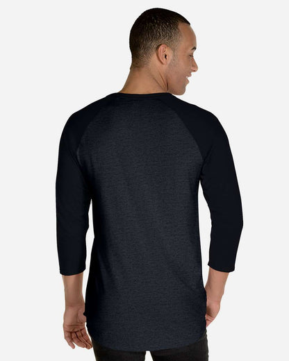 Premium Blend Ringspun Three-Quarter Sleeve Raglan Baseball T-Shirt