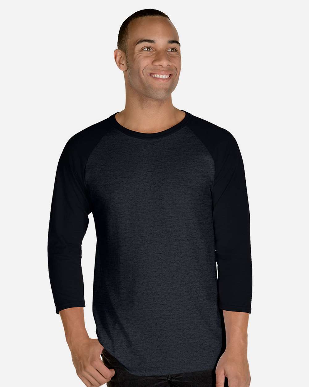 Premium Blend Ringspun Three-Quarter Sleeve Raglan Baseball T-Shirt