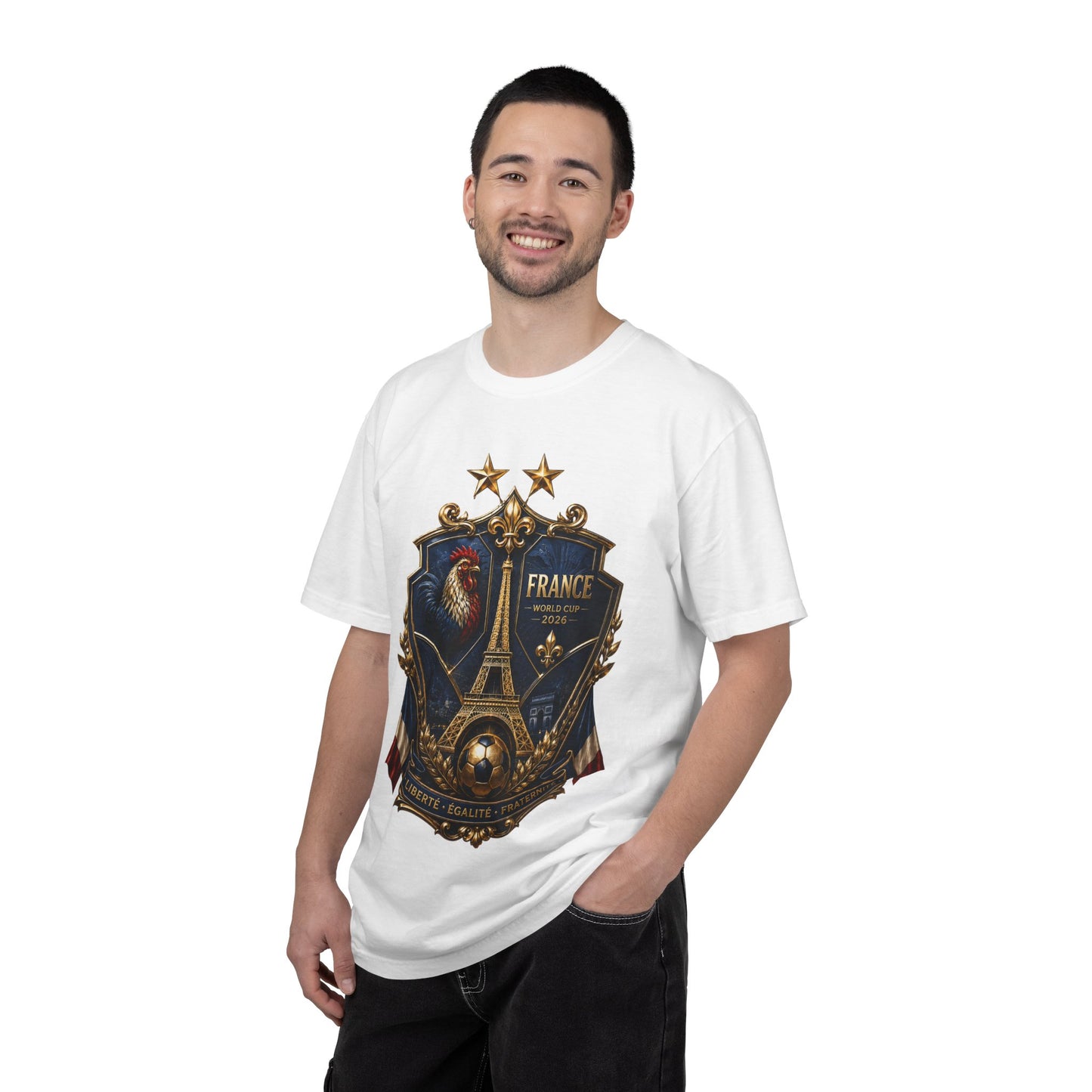 France Football World Cup 2026 'Liberté, Égalité, Fraternité' Crest | Premium Graphic Tee