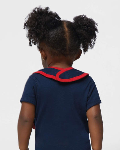 Infant Contrast Trim Premium Jersey Bib