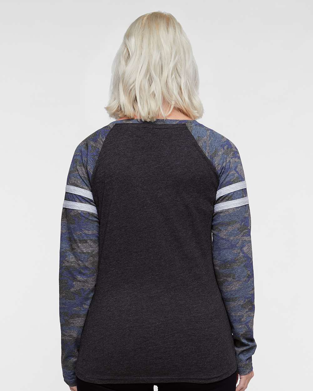 Women's Fine Jersey Mash Up Long Sleeve T-Shirt