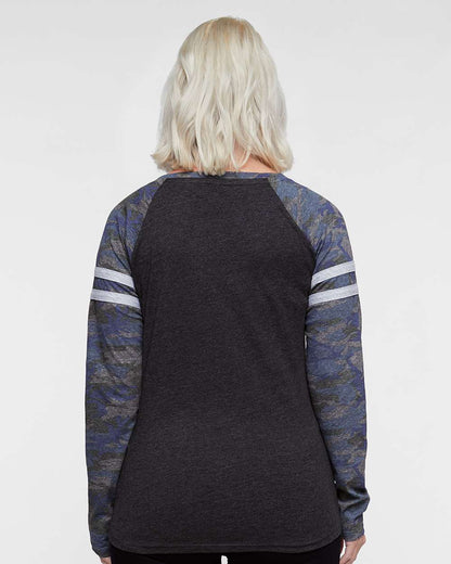 Women's Fine Jersey Mash Up Long Sleeve T-Shirt