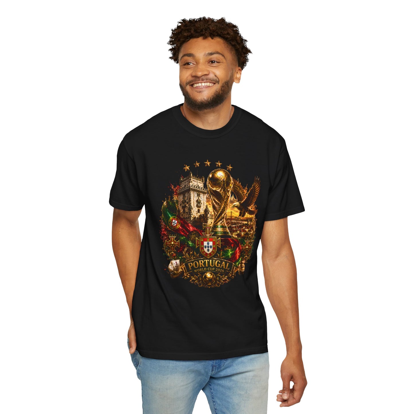 Portugal Football World Cup 2026 'Império de Glória' Epic Collage | Premium Graphic Tee