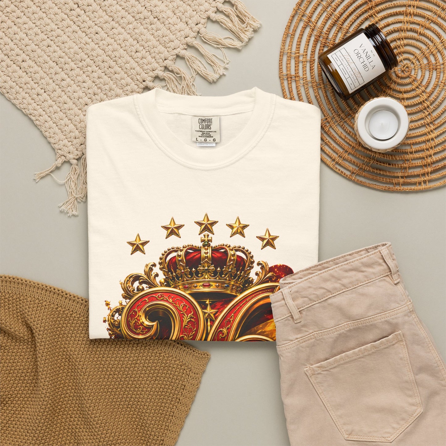 Spain Football World Cup 2026 'Ano de Ouro' Imperial Typography Crest | Premium Graphic Tee