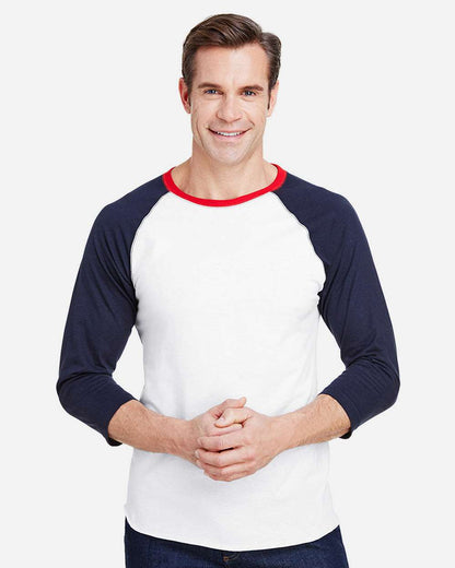 Men's Baseball Fine Jersey Three-Quarter Sleeve Tee