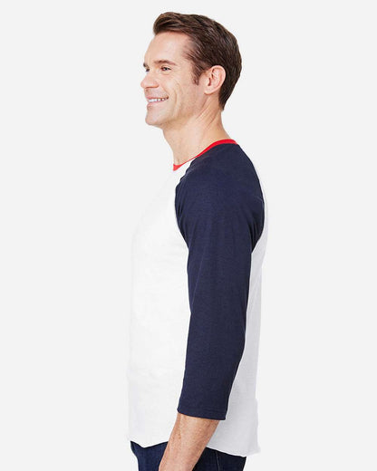 Men's Baseball Fine Jersey Three-Quarter Sleeve Tee