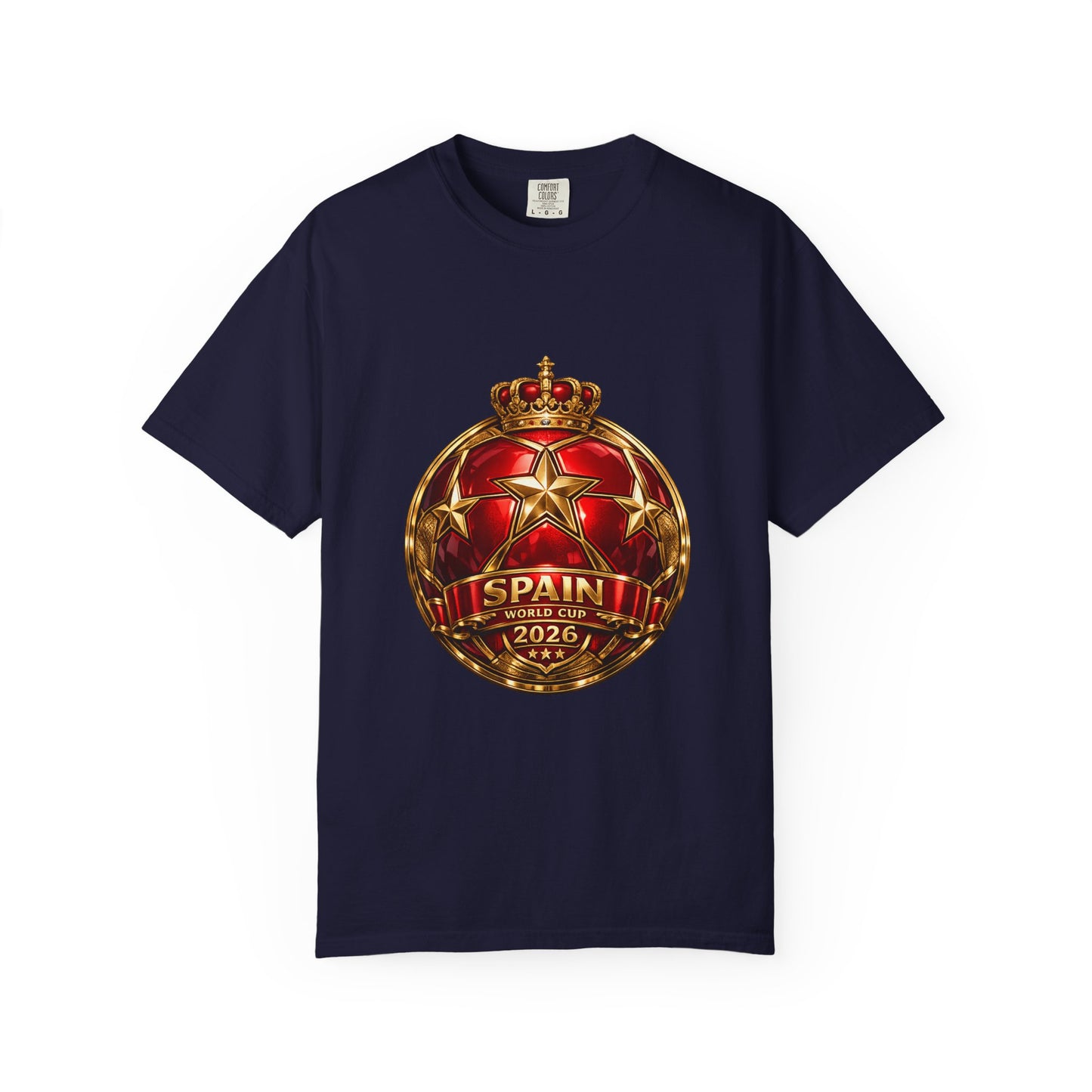 Spain Football World Cup 2026 'Estrella de Campeón' Round Medallion | Premium Graphic Tee
