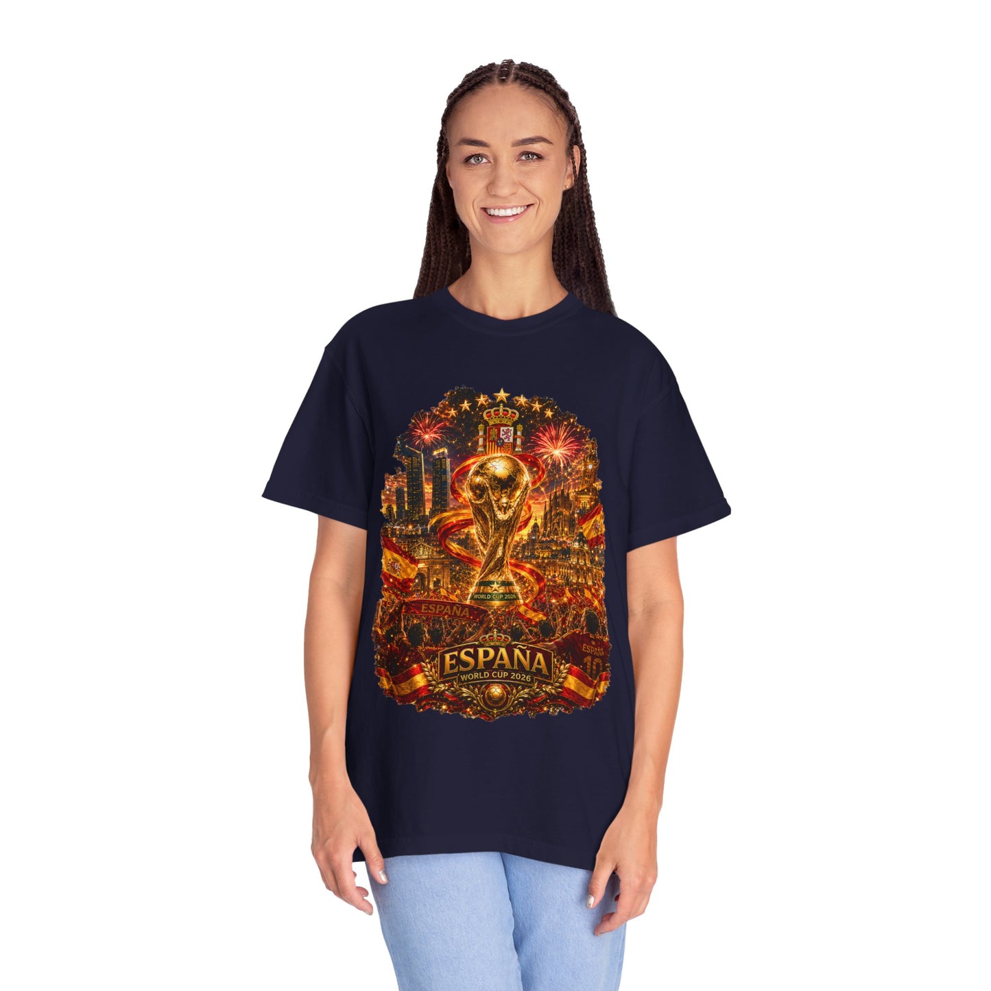 Spain Football World Cup 2026 'Fiesta de Oro' Ultimate Fan Celebration | Premium Graphic Tee
